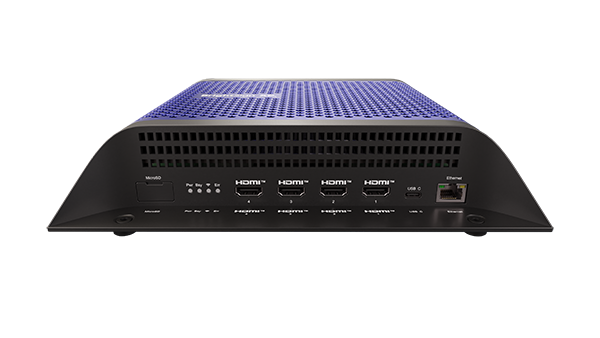 Brightsign Expert MultI-Headed 8k Player With Quad Output, Elite Html, Multiple Html Outputs, Poe, Full Open Gl With 5x More Graphics Power (xc4055)