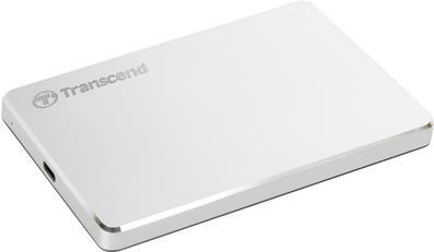Transcend Storejet 25c3s - Festplatte - 2 Tb - Extern (tragbar) - 2.5" (6.4 Cm) - Usb 3.1 Gen 1 (usB-C Steckverbinder) - Silber