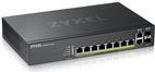 Zyxel Gs2220-10hp - Switch - Managed - 8 X 10/100/1000 (poe+) + 2 X KombI-GigabiT-Sfp - An Rack Montierbar, Wandmontierbar - Poe+ (180 W) (gs2220-10h