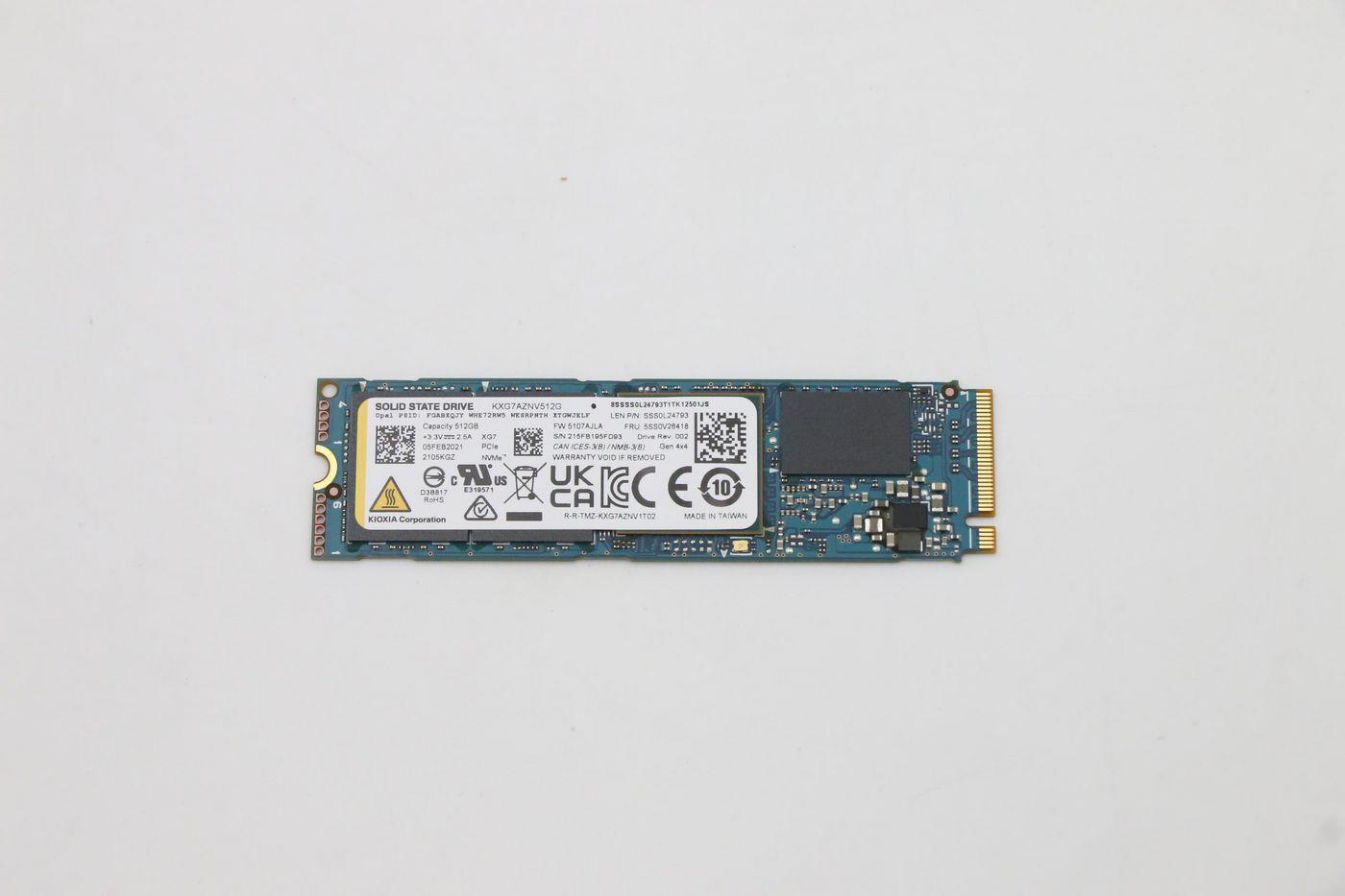 Lenovo Ssd M.2 Pcie Nvme Fru (5ss0v26418)