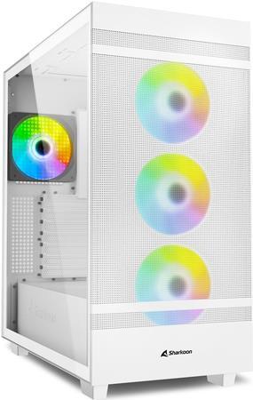 Sharkoon Rebel C50 Rgb Atx. Formfaktor: Full Tower, Typ: Pc, Produktfarbe: Weiß. Installierte Lüfter (vorderseite): 3x 120 Mm, Durchmesser Unterstütz