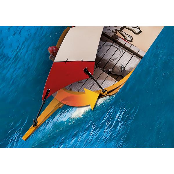 Playmobil 71318 Barca A Remi Pirata - Pirati - Con Due Personaggi, Due Cannoni - Dai 4 Anni In su - Image 3