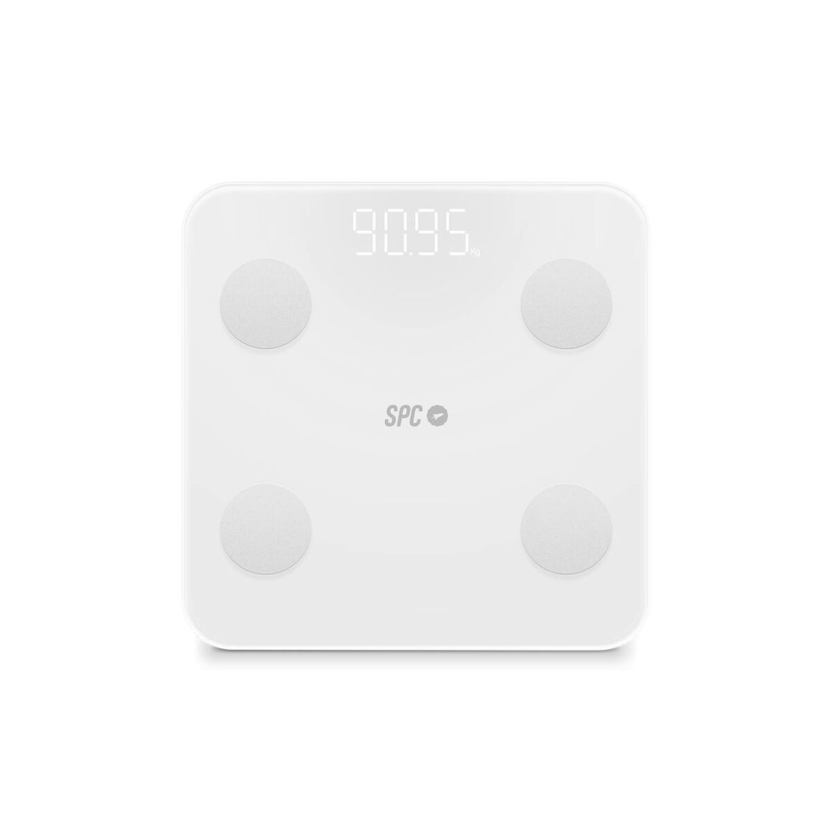Bilancia Digitale Da Bagno Spc Internet Atenea Fit 3 Bianco Vetro Temperato 180 Kg 50 X 50 X 28 cm