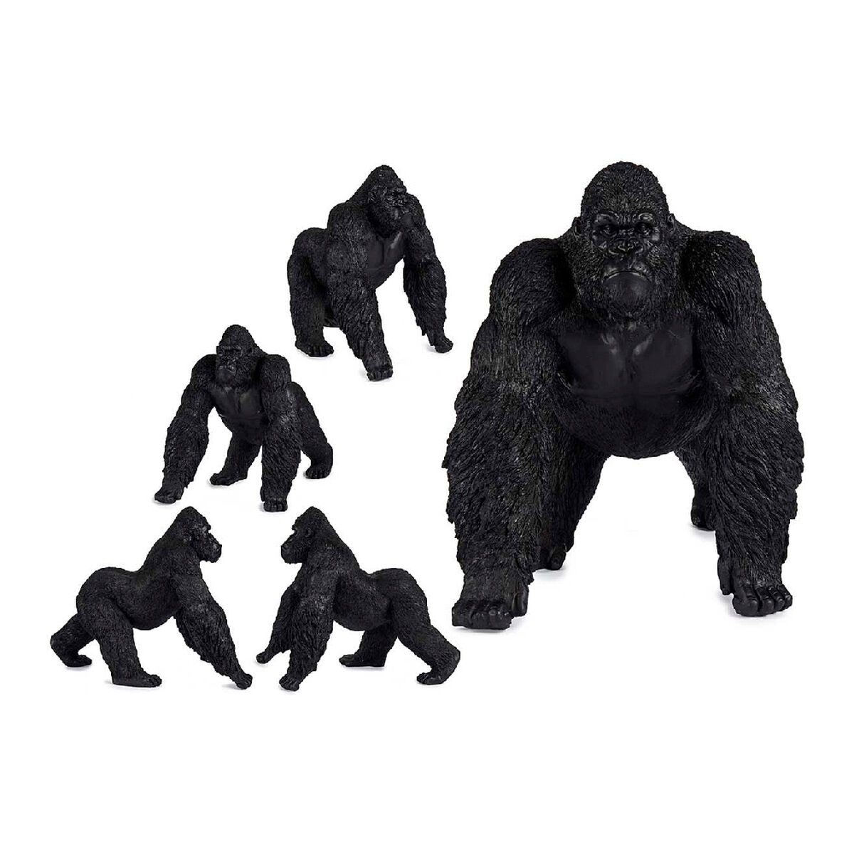 Statua Decorativa Gift Decor Nero Gorilla 30 X 36 X 45 cm