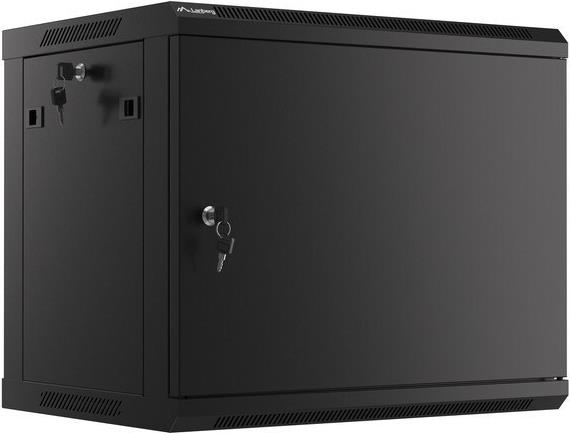 Lanberg Rack Wandschrank 19" 9u/600x450 Metalltür Schwarz (wf01-6409-00b)