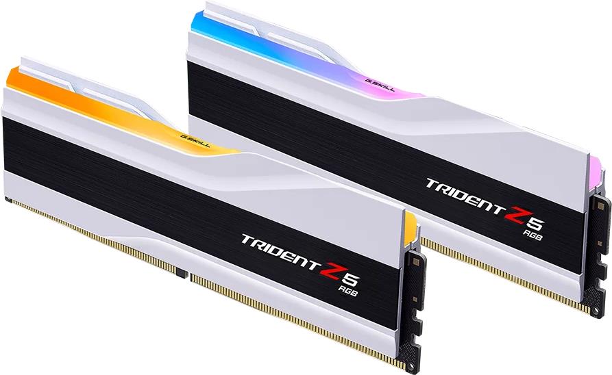 G.skill Trident Z5 Rgb - Ddr5 - Kit - 48 Gb: 2 X 24 Gb - Dimm 288-Pin - 8200 Mhz / Pc5-65600 - Cl40 - 1.35 V - Ungepuffert - ON-Die Ecc - Mattes Weiß