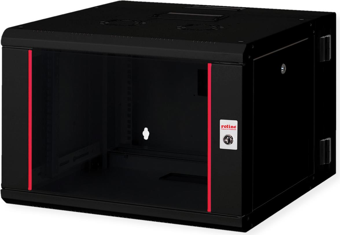 Roline 19 Zoll Wandgehäuse Pro 7 He 600x600 Bxt Zweiteilig Schwenkbar Schw - Wandgehäuse (26.21.0180)