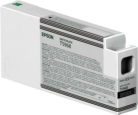 Epson T5968 - 350 Ml - Mattschwarz - Original - Tintenpatrone - Für Stylus Pro 7700, Pro 7900, Pro 9890, Pro 9900 (c13t59680n)