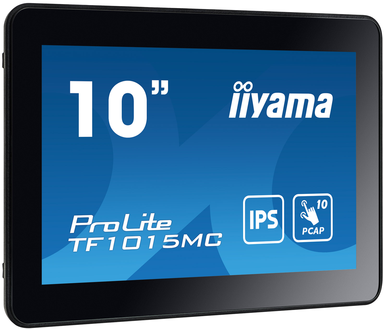 Iiyama Prolite Tf1015mC-B3, 25,7cm (10,1''), Projected Capacitive, 10 Tp, Usb, Ethernet, Kit (usb), Schwarz Touchmonitor (opeN-Frame, 16:10), Bildsch