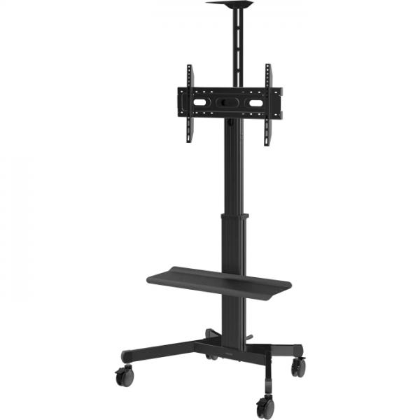 Vision VfM-F22 Supporto Tv A Parete 2,03 M [80] (display Floor Stand Trolley - One Person Height Adjustment - Aluminium Construction - Trolley Fits D