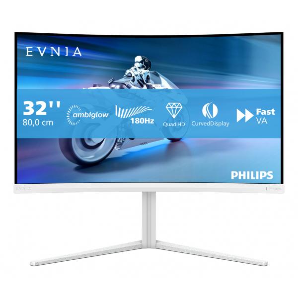 Philips Evnia 5000 32m2c5501/00 Monitor Pc 80 Cm [31.5] 2560 X 1440 Pixel Quad Hd Lcd Bianco (philips Evnia 5000 32m2c5501 - Led Monitor - Gaming - C