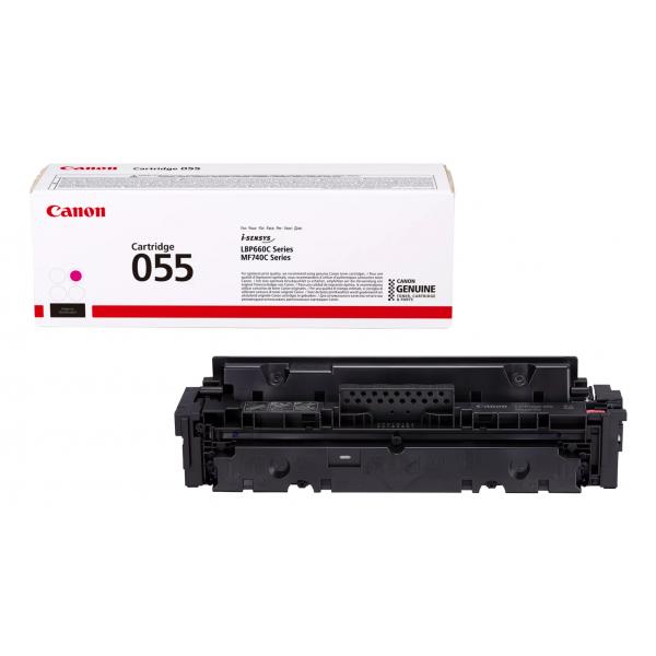 Canon 055 Cartuccia Toner 1 Pz Originale Magenta (oem Canon 055m Magenta 2100 Pages Original Toner 3014c002)