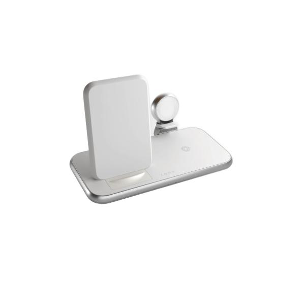 Zens Zedc15w/00 Caricabatterie Per Dispositivi Mobili Cuffie, Telefono Cellulare, Orologio Bianco Ac, Usb Carica Wireless Ricarica Rapida Interno (ze