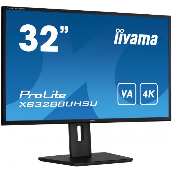 Iiyama Prolite Xb3288uhsU-B5 Monitor Pc 80 Cm [31.5] 3840 X 2160 Pixel 4k Ultra Hd Lcd Nero (iiyama Prolite Xb3288uhsU-B5 32' 3840 X 2160 Pixels 4k U