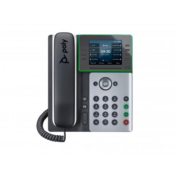 Hp Poly Edge E350 - Voip Phone With Caller Id/call Waiting - 3-Way Call Capability - Sip, Sdp - Midnight Blue, White - Versione uk