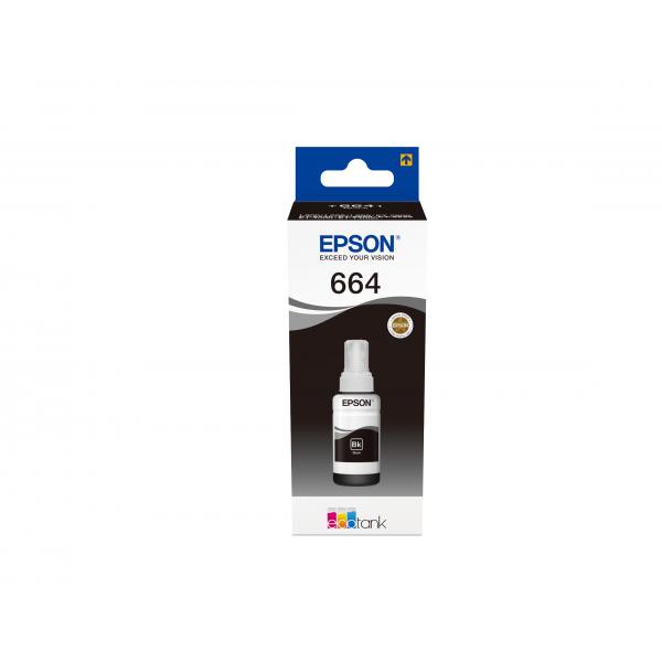 Epson Flacone Ink Nero 70ml Per Serie L Eco Tank, T6641