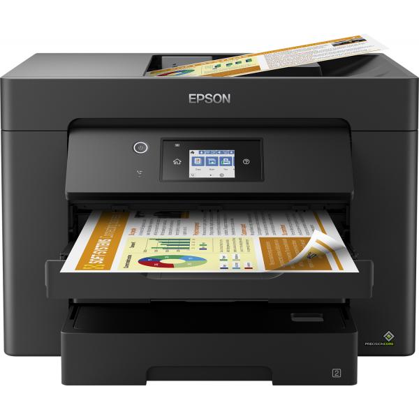 Epson Multifunzione Ink A3 Colore, WF-7830dtwf, 12ppm, Fronte/retro, Usb/lan/wifi, 4 In 1