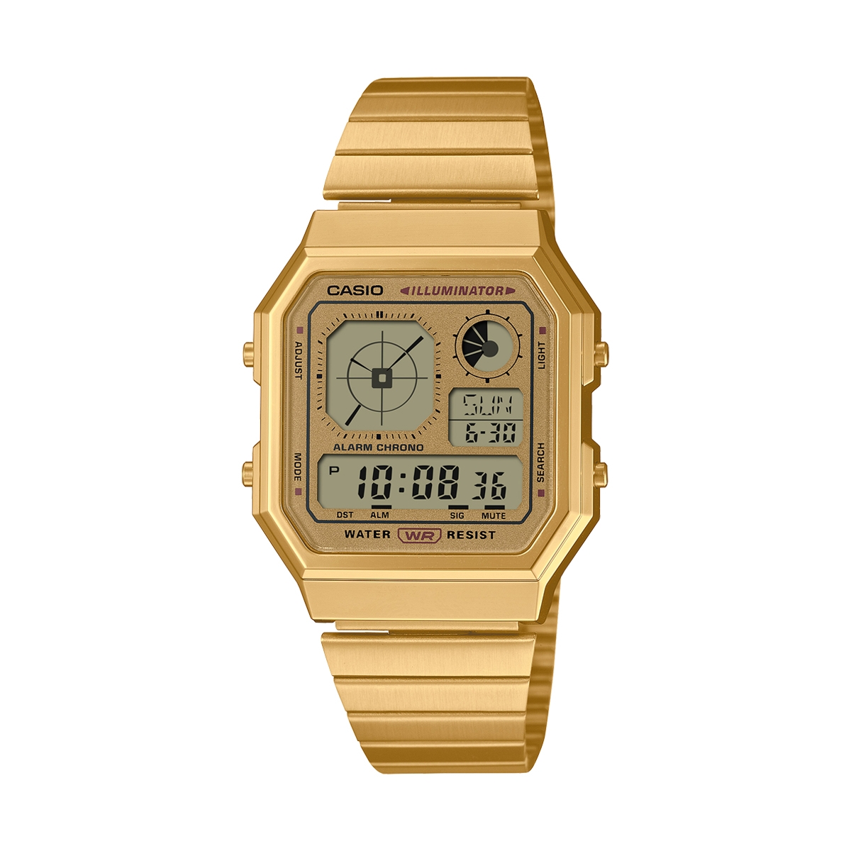 Casio Vintage Mod. Retro Future Edgy Collection - Full Gold