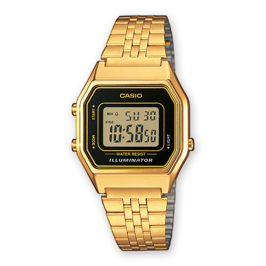 Casio Vintage Mod. Iconic Lady Gold - Black