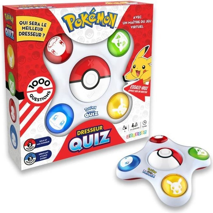 Bandai Pokémon Trainer Quiz Interactive Electronic Game - Parla Francese