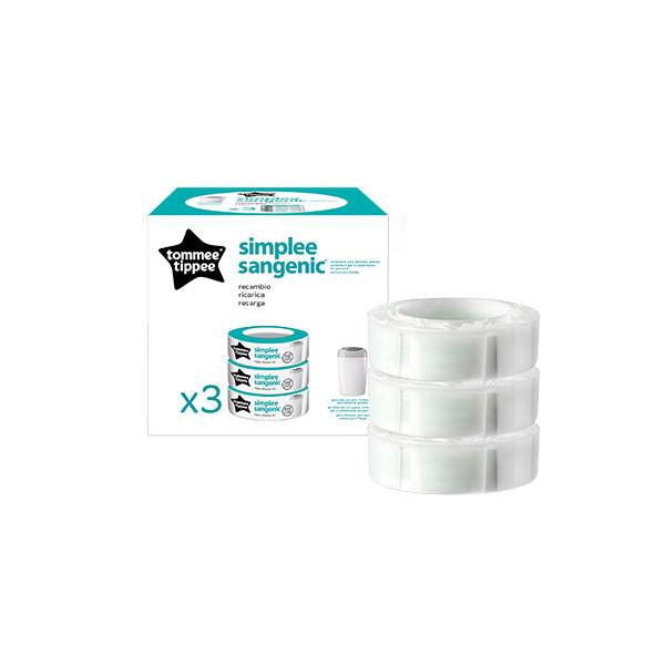 Tommee Tippee - Ricarica Sangenic - Simplee - Pack x3
