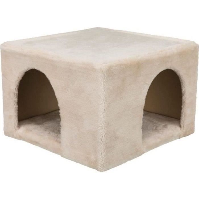 Accogliente Rifugio In Peluche - 36 × 25 × 36 Cm - Beige - Per Conigli E Piccoli Roditori