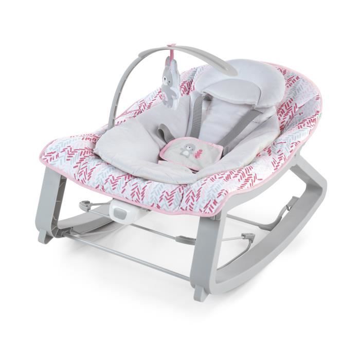 Ingenuity Keep Cozy 3 In 1 Baby Rocker -LilY- 3 Posizioni: Arco Con Peluche Rimovibili, Fino A 18 kg