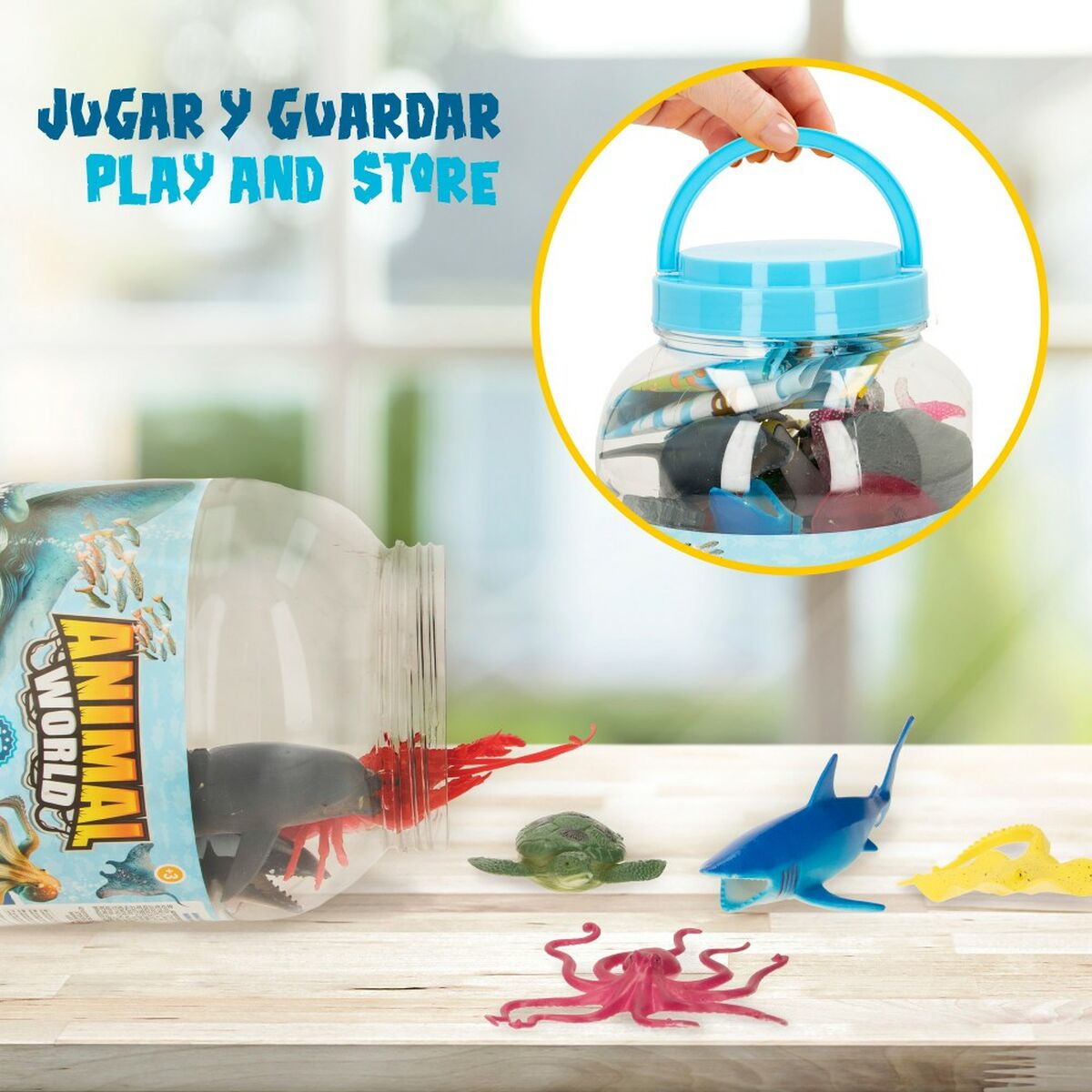 Figure Di Animali Colorbaby 19 Pezzi Oceano Plastica 14 X 6 X 7 Cm (6 Unità) - Image 6