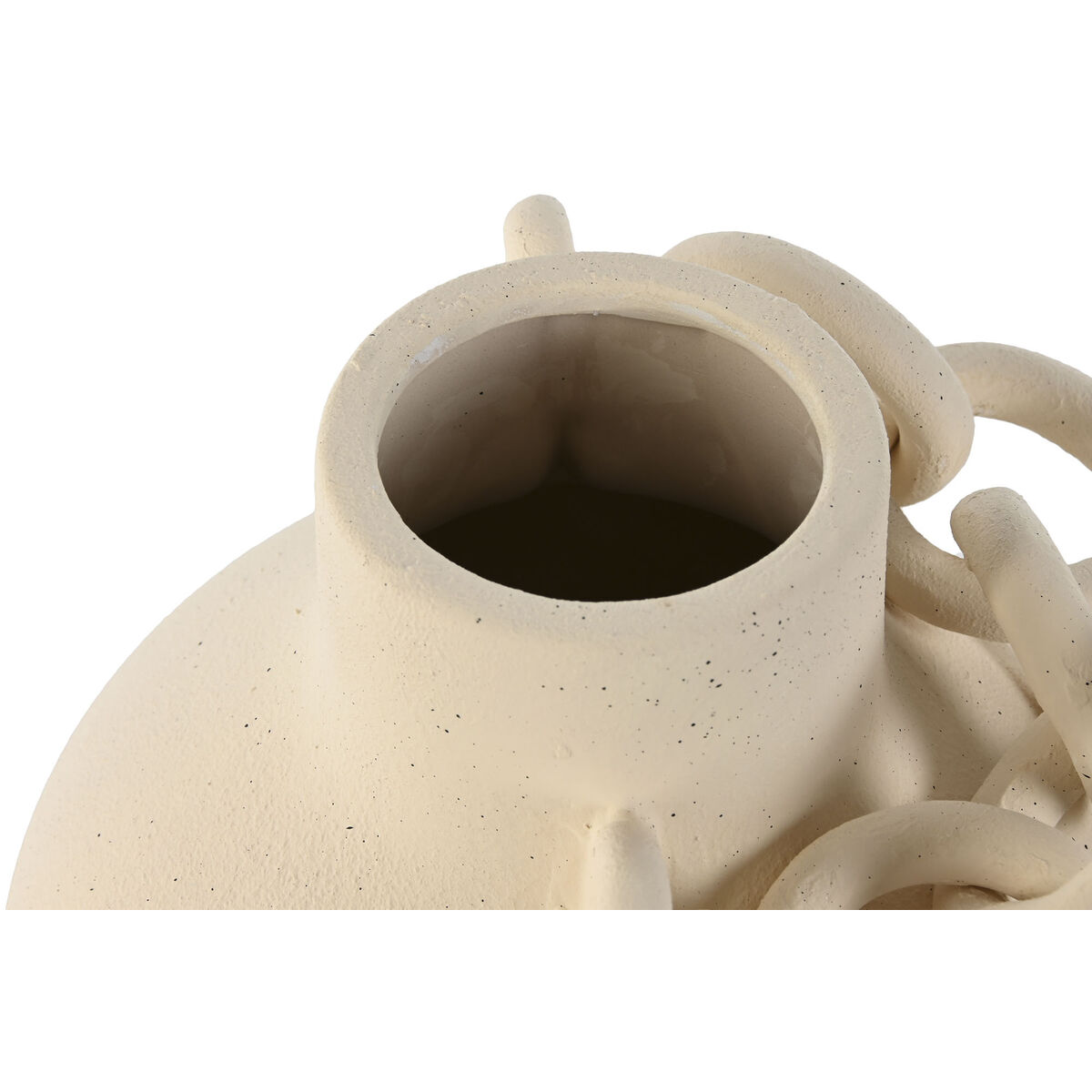 Vaso Home Esprit Bianco Ceramica Gres Moderno 22 X 22 X 22 cm - Image 3