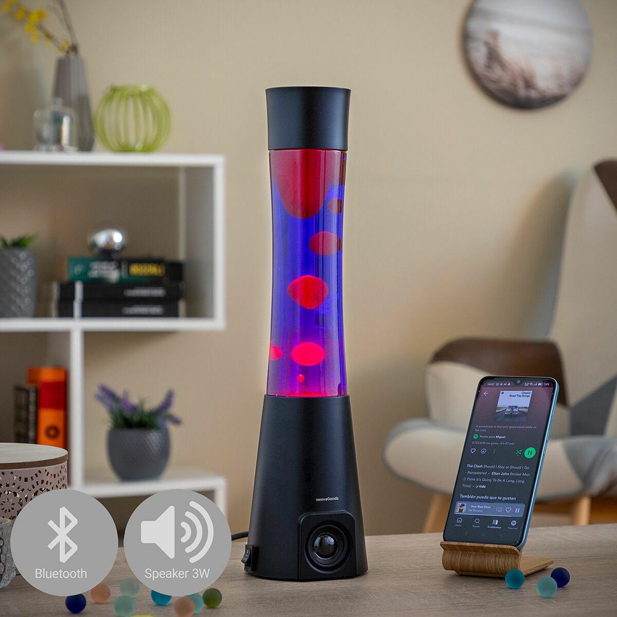 Lava Lamp Con Altoparlante Maglamp Innovagoods