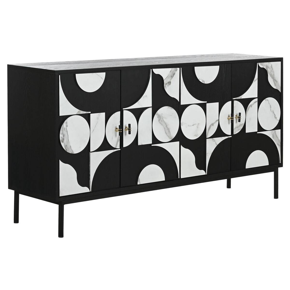 Credenza Home Esprit Metallo Abete 160 X 40 X 80 cm
