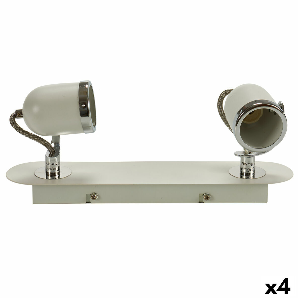 Lampadario Grundig Bianco Metallo 50 W 8 X 13 X 31 Cm Gu10 (4 Unità)