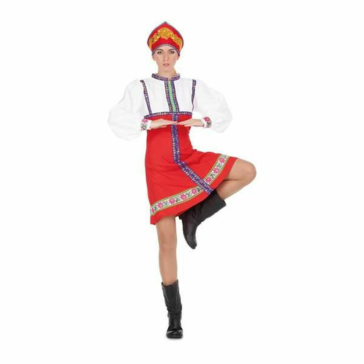 Costume Per Adulti My Other Me 2 Pezzi Russa Rosso Taglia:m/l