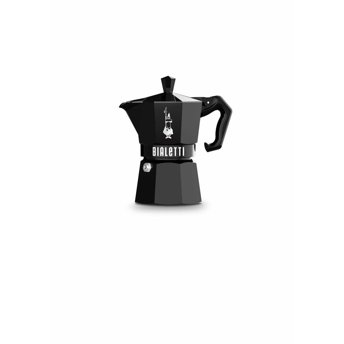 Caffettiera Italiana Bialetti Moka Exclusive Nero Alluminio 3 Tazze