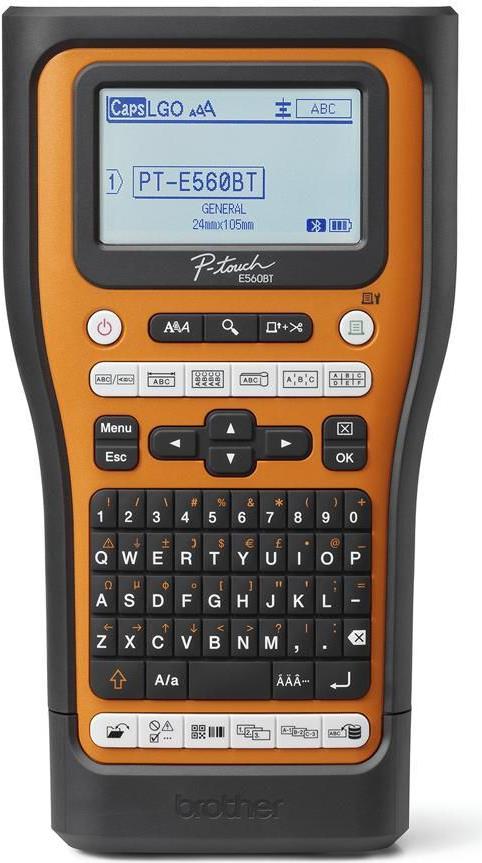 Brother P-Touch PT-E560btsp - Beschriftungsgerät - S/w - Thermotransfer - Rolle (2,4 Cm) - 180 Dpi - Usb 3,0, Bluetooth 5,0 - Cutter - Spiegelschrift