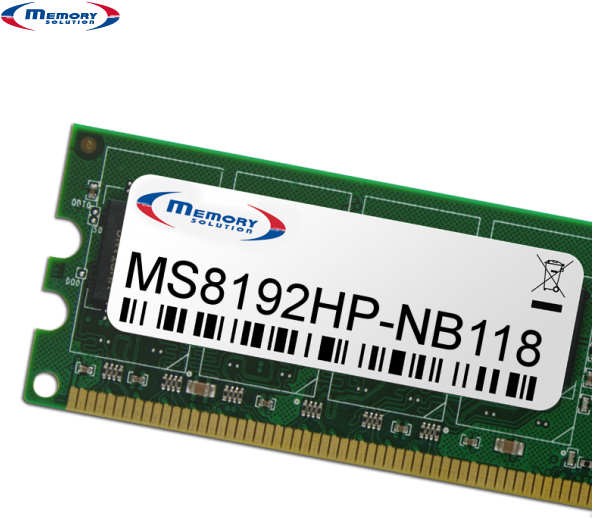 Memorysolution - Ddr4 - 8 Gb - So Dimm 260-Pin - 2133 Mhz / Pc4-17000 - 1.2 V - Ungepuffert - NichT-Ecc - Für Hp 250 G5, Elitebook 820 G3, Probook 44
