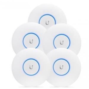 Ubiquiti Unifi UaP-AC-Pro Access Point - 5er Pack - (1300 Mbit/s, 802.11ac, Gigabit Lan, Indoor Und Outdoor, 3x3 MimO-Technologie) (uaP-AC-PrO-5)