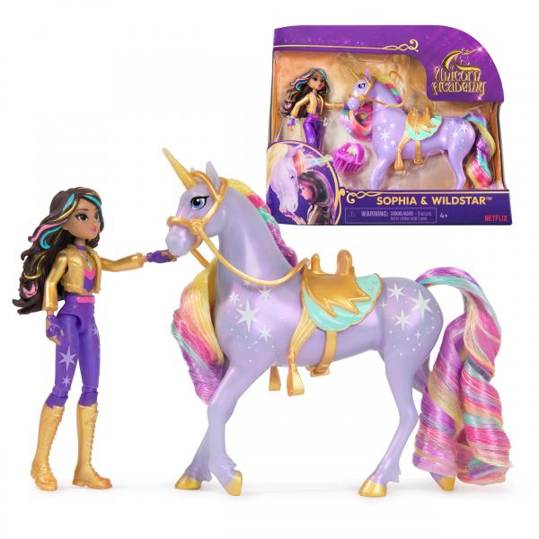 Scatola Unicorn Spin Master E Bambola Wildstar E Sophia Accademia Unicorno
