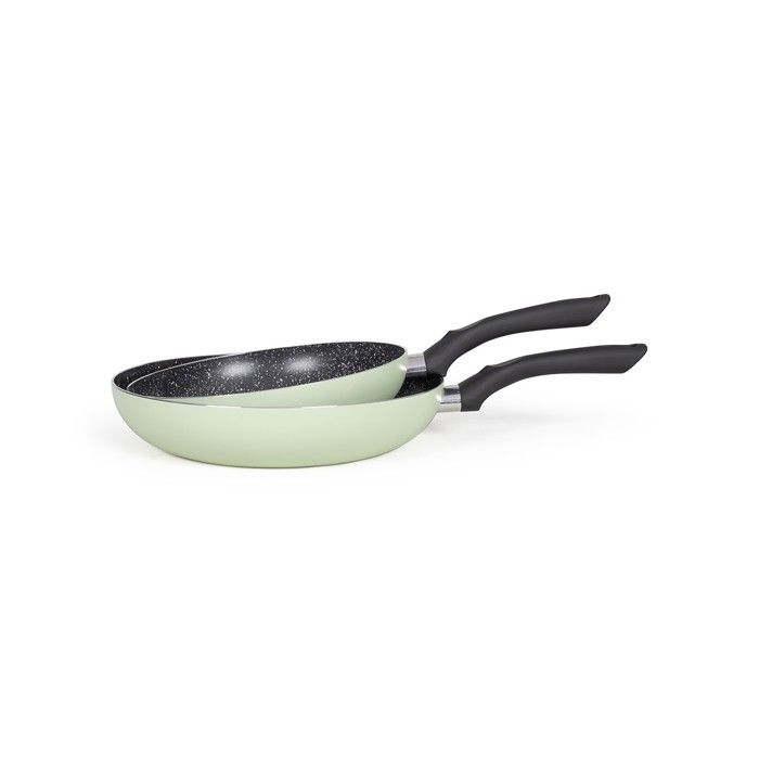 Set Di 2 Padelle Effetto Pietra - Livoo - Men124ve - Verde