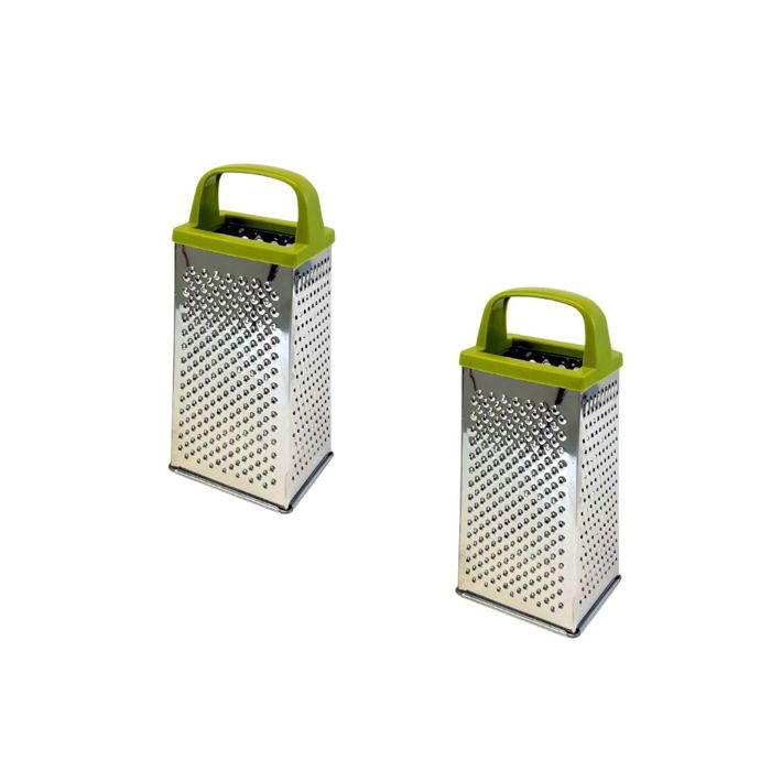 Set Di 2 Grattugie Per Formaggio E Verdure A 4 Lati - Fackelmann - Gamma Zero