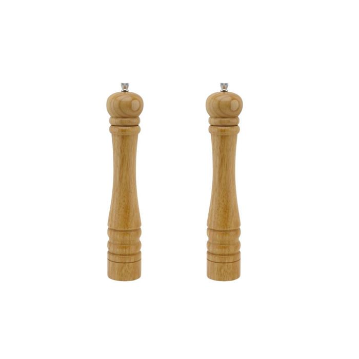 Set Di 2 Macinapepe Manuali - Fackelmann Profesional - Colore Legno - 32 cm