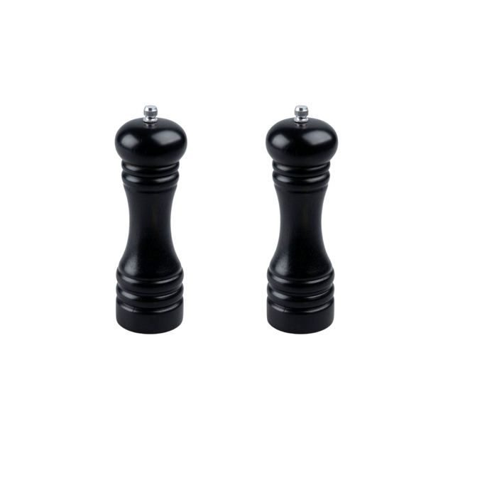 Set Di 2 Macinapepe Manuali - Fackelmann Profesional - 18 Cm - Nero