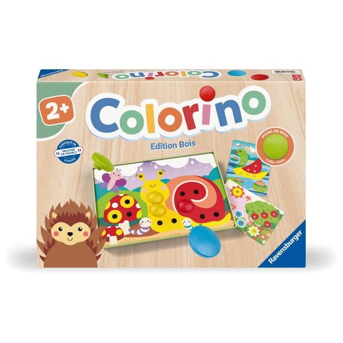 Gioco Educativo - Ravensburger - Colorino - Pedine In Legno - Sviluppa La Creatività - Dai 2 Anni