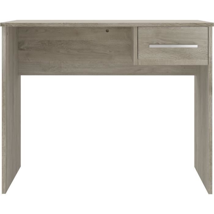Piccola Scrivania Con Cassetti In Rovere - Melaminico Rovere - 90 X 50 X 74 cm
