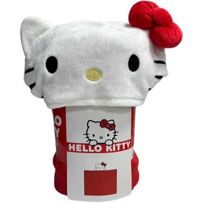 Assortimento Di 3 Coperte Con Cappuccio 3d - Hello Kitty, Gabby E Paw Patrol - 120 X 150 cm