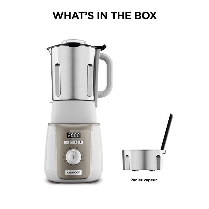 Frullatore Riscaldante - Kenwood Soupeasy+ - Cbl30.000cp - 1000 W - 1,75 L - 4 Programmi - Champagne