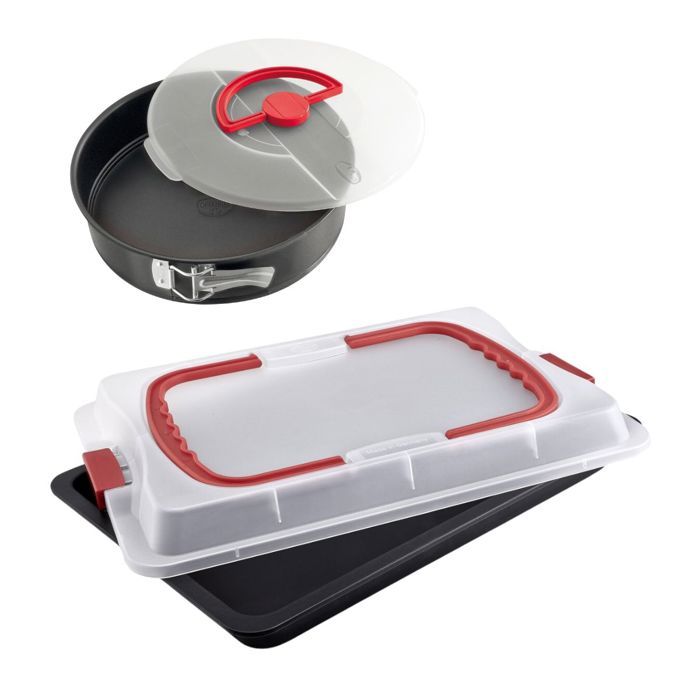 Teglia Con Coperchio E Tortiera A Cerniera - Dr Oetker - Bake And Go - 42 X 29 cm