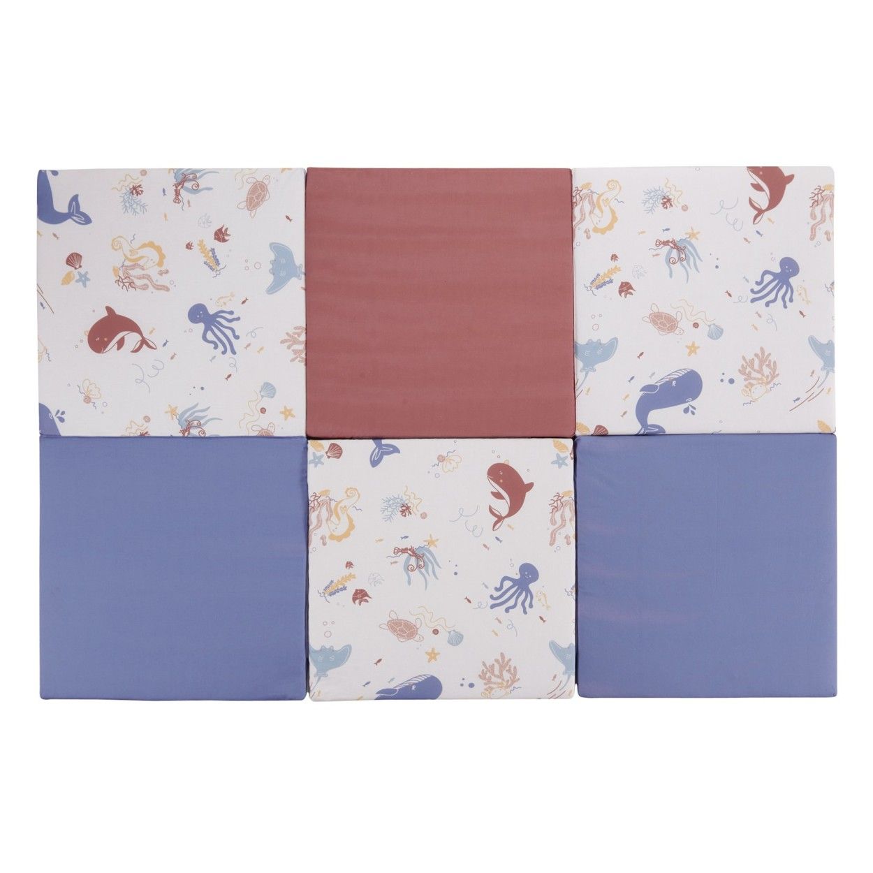 Tineo Maxi Tappeto Malin Treasures Of The Ocean 5 In 1 - Scalabile - Rivestimento Sfoderabile - 180x200 Cm -