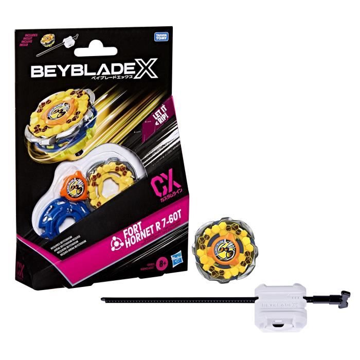 Beyblade X Starter Pack Fort Hornet R 7-60t Cx, Takara Tomy Balance Type Top, Competition Top, Età 8+