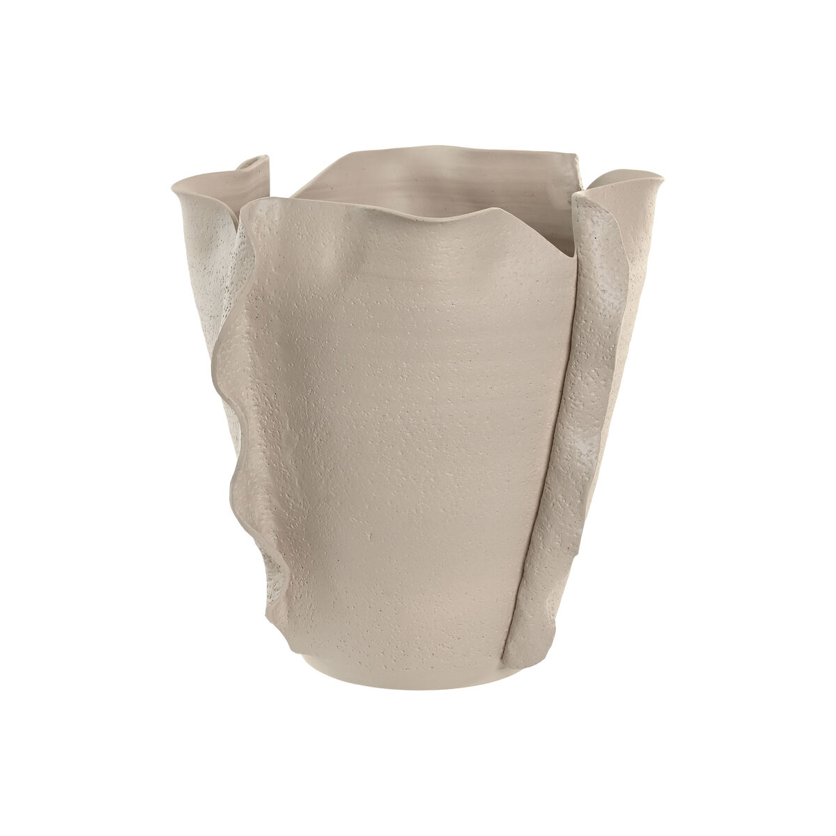 Vaso Home Esprit Bianco Ceramica Stile Artigianale Moderno 33 X 33 X 32 cm - Image 3